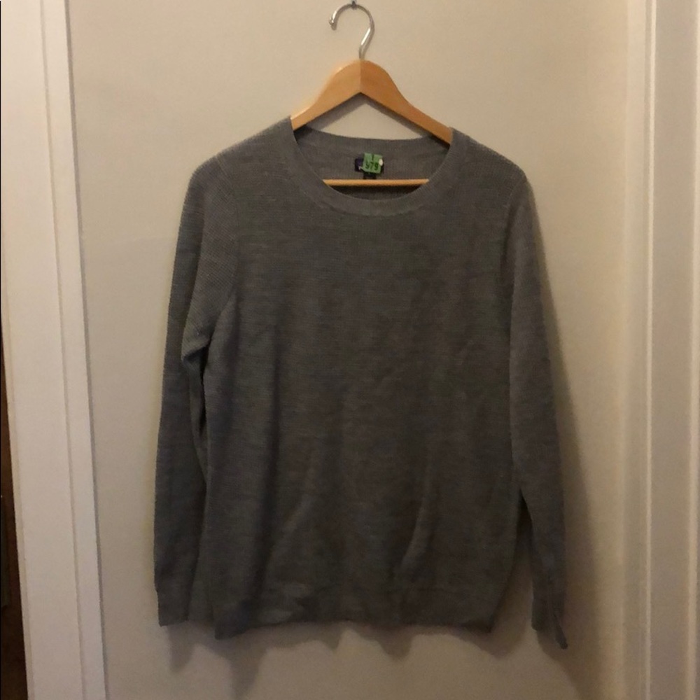 Patagonia waffle-knit soft merino sweater (sz L)